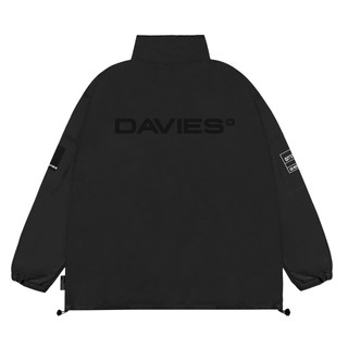 Áo khoác dù local brand chính hãng DAVIES nam nữ màu đen form rộng Anti Weather Jacket I D30-AK3