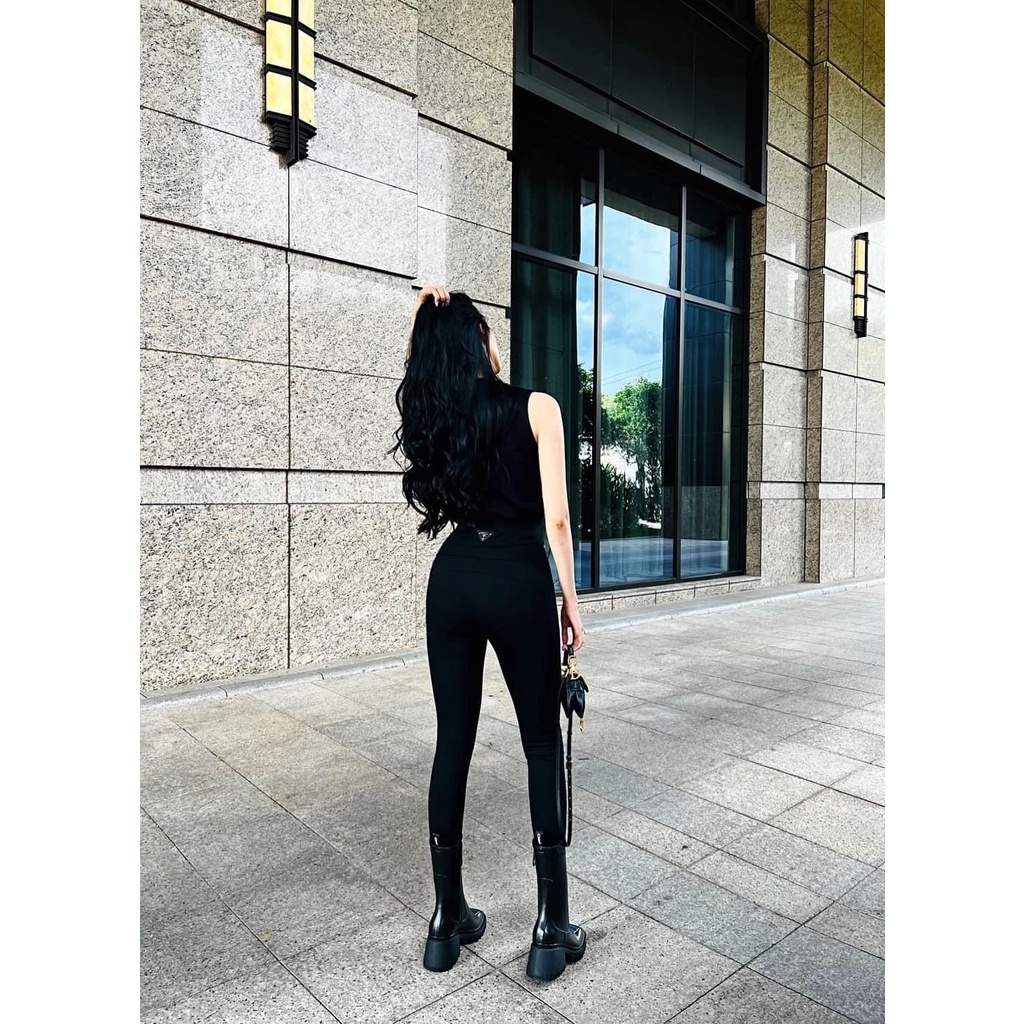 Quần legging nữ dài cạp cao nâng mông chất dày loại 1 | BigBuy360 - bigbuy360.vn