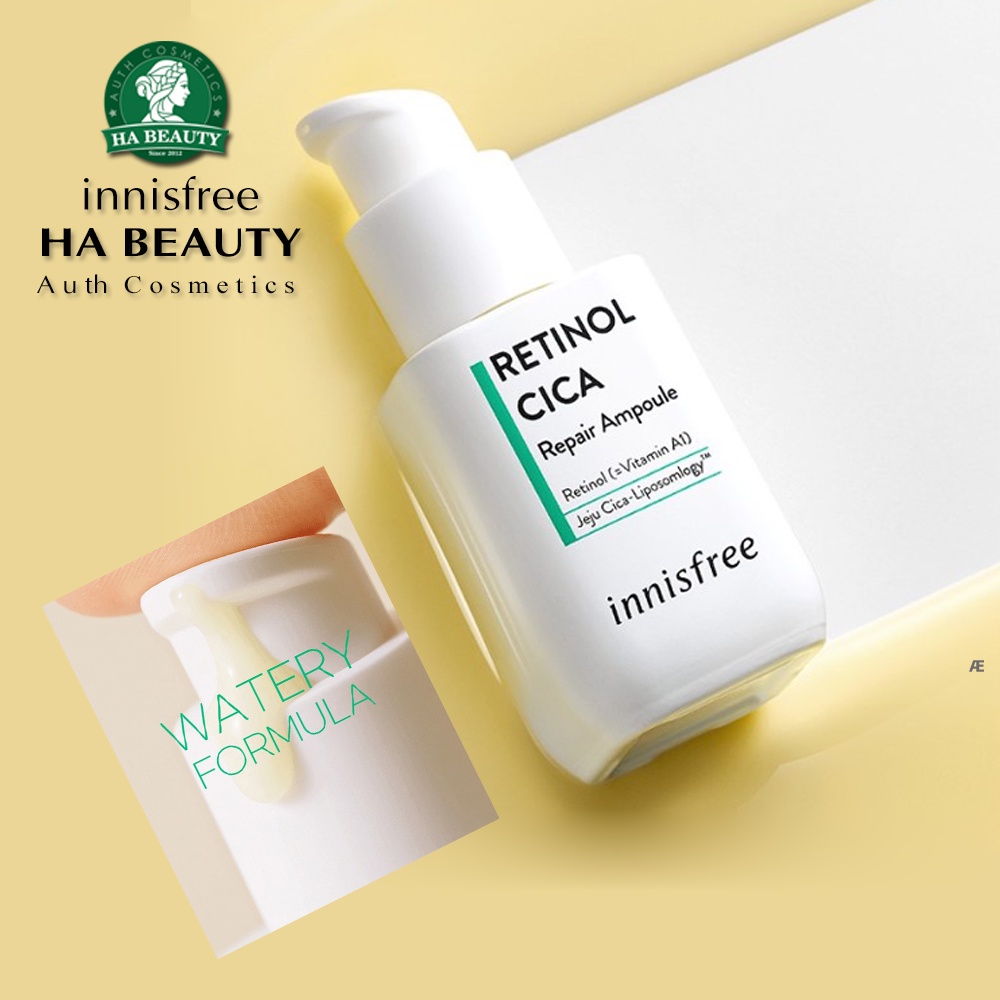 Tinh chất dưỡng phục hồi Sáng khỏe da innisfree Retinol Cica Repair Ampoule 30 mL