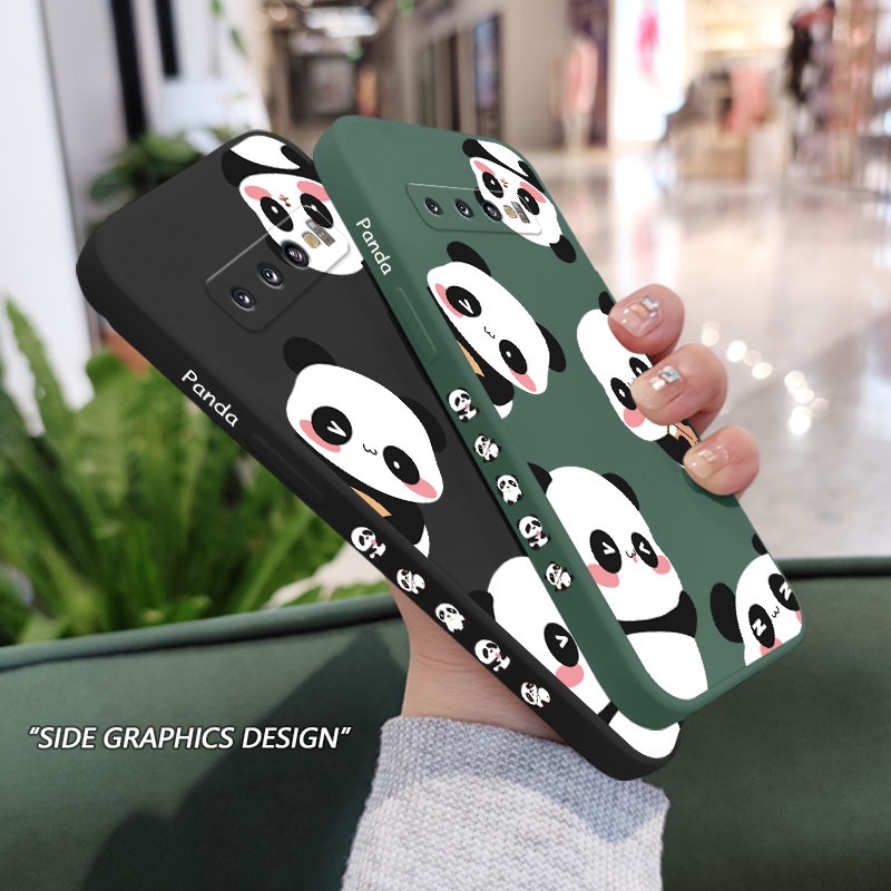 Ốp Điện Thoại Mềm Hình Gấu Trúc Trà Sữa Cho Samsung Galaxy S10 S10E Plus S9 Plus