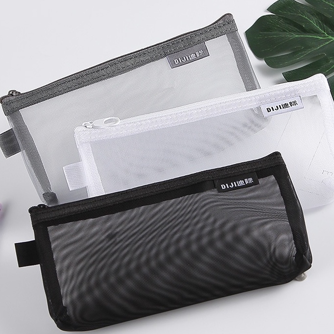 Bóp Viết Vải Lưới nylon Kiểu Dáng Đơn Giản Ốp