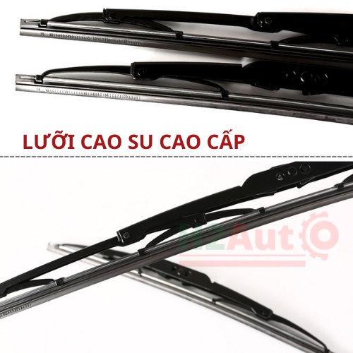 Gạt Mưa Ô Tô GM06 Thanh Gạt Mưa Khung Xương Sắt Chổi Gạt Mưa Có Lưỡi Gạt Mưa Cao Cấp Siêu Sạch Siêu Bền