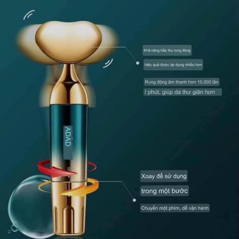 Máy mát xa mặt 𝐀𝐃.𝐀𝐃 hỗ trợ hấp thu tinh chất dưỡng da tái tạo da bằng cơ chế rung điện massage Xiaomimi P.315