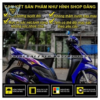 Tem rời mio đời đầu phối tím xanh - trung decal