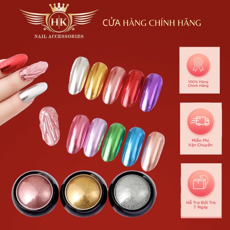 Bột tráng gương làm nail HK NAIL ACCESSORIES