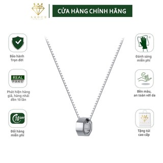 Dây chuyền bạc Ý 925 hình học đa giác cổ kính D7902 - AROCH Jewelry