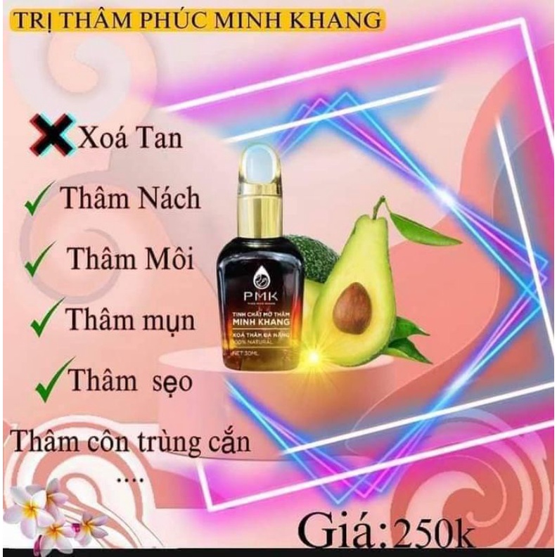 Tinh chất Xóa thâm Minh Khang, Xoá mờ thâm sẹo,thâm mắt, thâm môi,thâm nách,thâm mụn