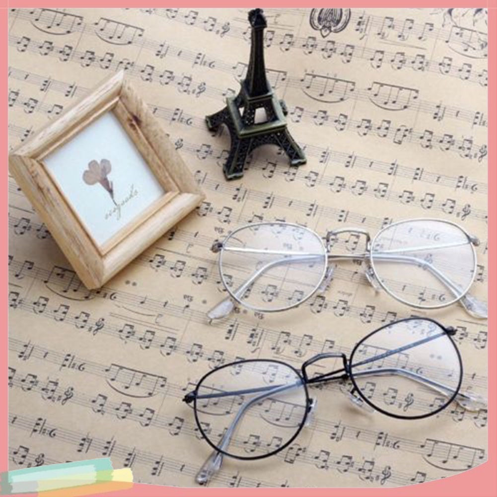 Mắt kính gọng kim loại tròn phong cách Vintage thời trang cho nữ