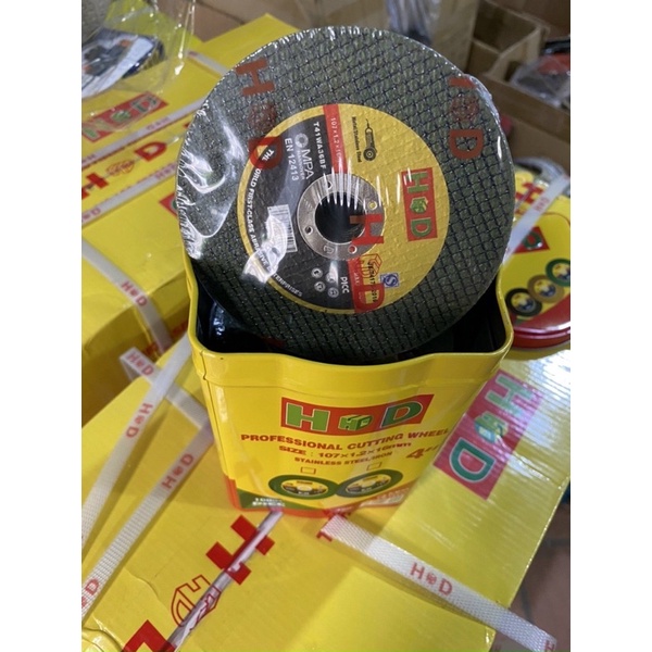 Đá cắt sắt 100 HD, đá cắt inox HD, đá cắt kim loại HD.