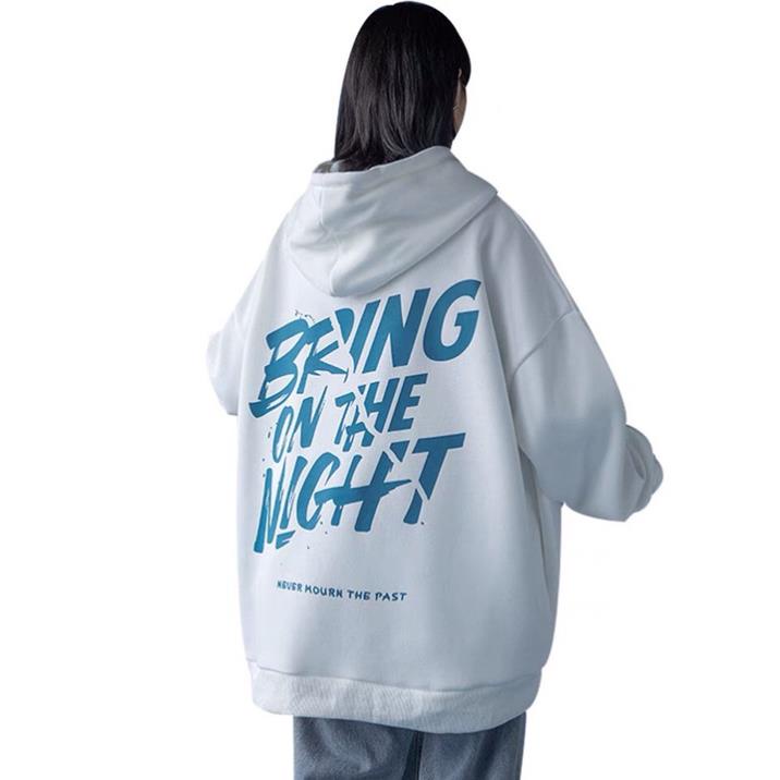 Áo Hoodie Dày Dặn Có Túi Mũ 2 Lớp In Họa Tiết Chữ Bring Of The Night Cực Chất Cho Nam Nữ.