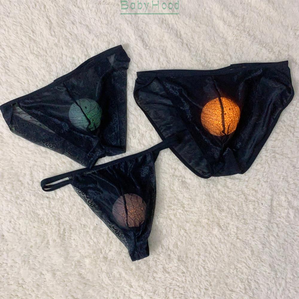 Men Sissy Sheer Lace Panties Pouch Briefs G-string Thongs Underwear Underpants#BBHOOD