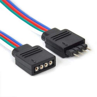 Đầu cắm đực - cái / jack nối đực, jack nối cái sử dụng cho led dây rgb 5050
