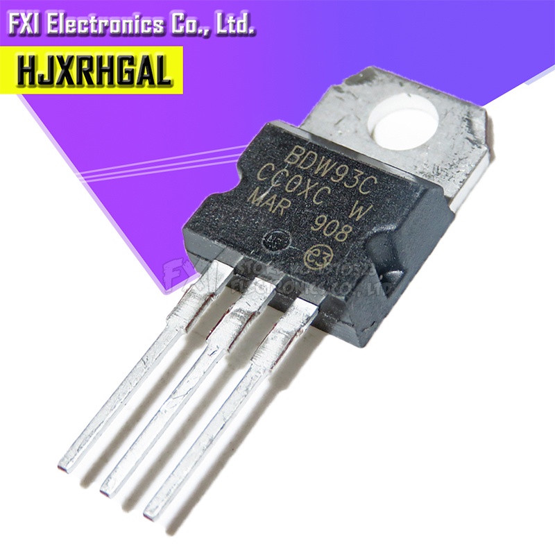 100 Chiếc BDW93C TO-220 BDW93 TO220 NPN Darlington Cắm Thẳng Cắm Thẳng