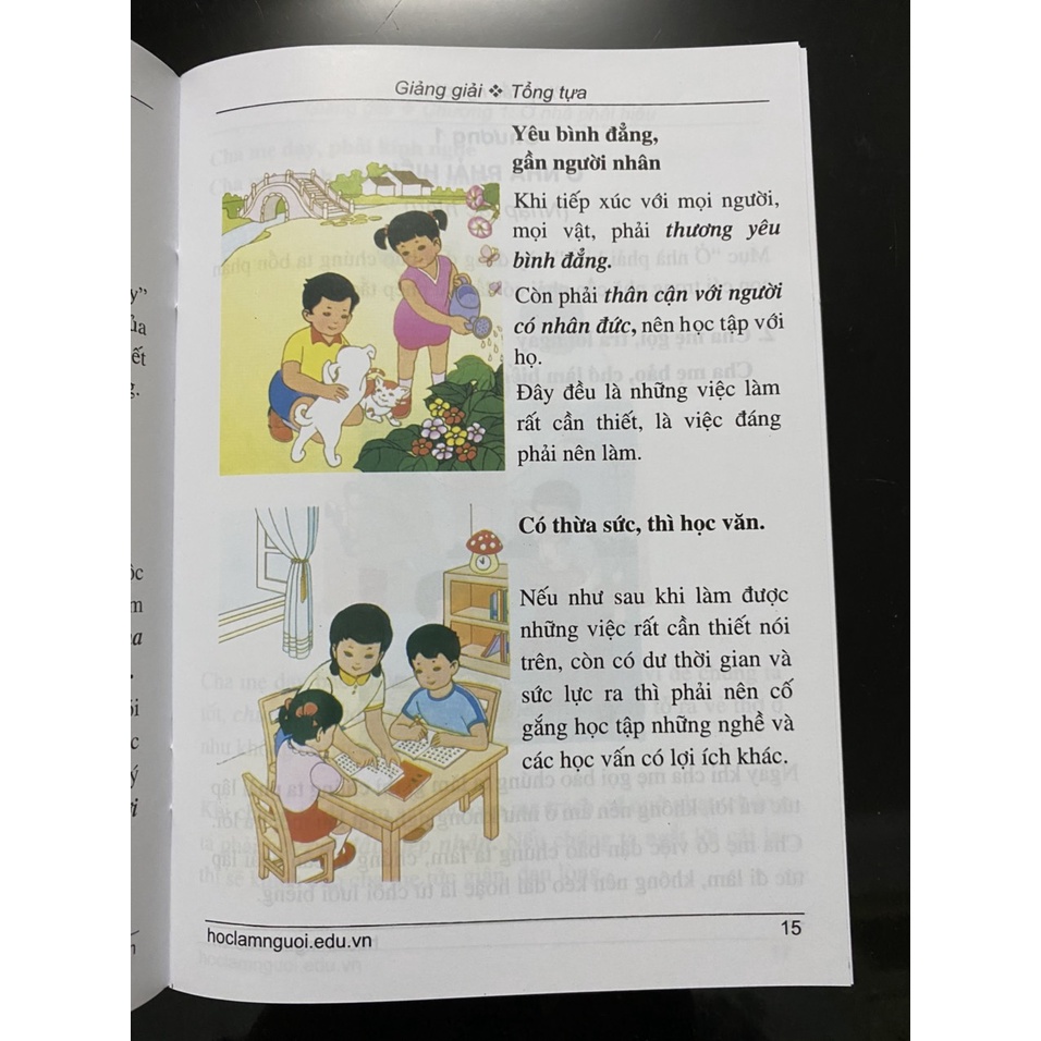 Sách - Phép tắc người con (tranh màu)