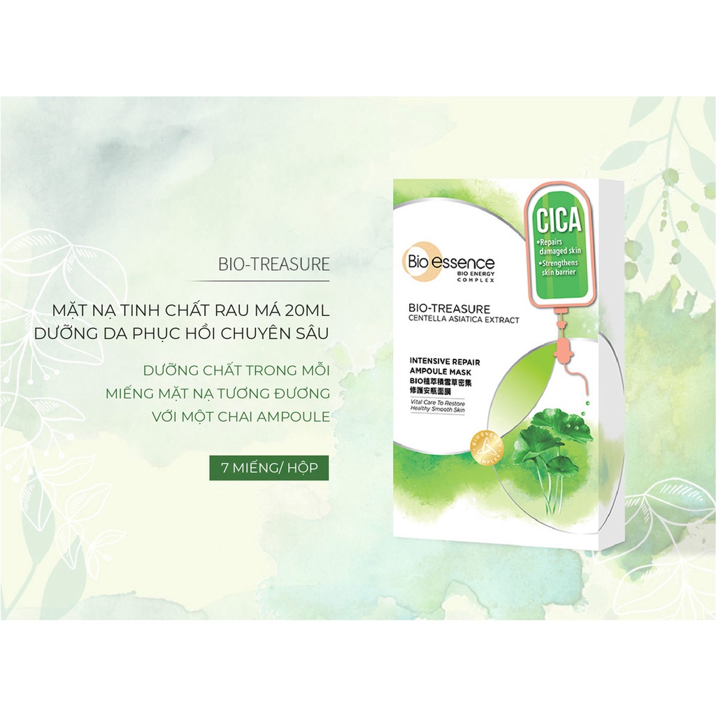 Bio Essence Mặt nạ tinh chất Rau má 20ml