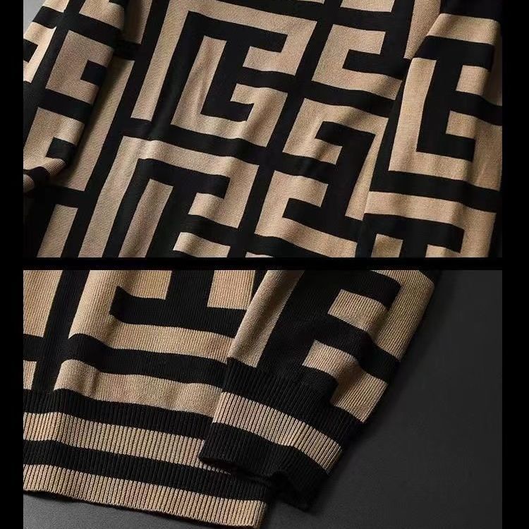 Áo thun dài tay cổ tròn in họa tiết cá tính thời trang thu đông dành cho nam