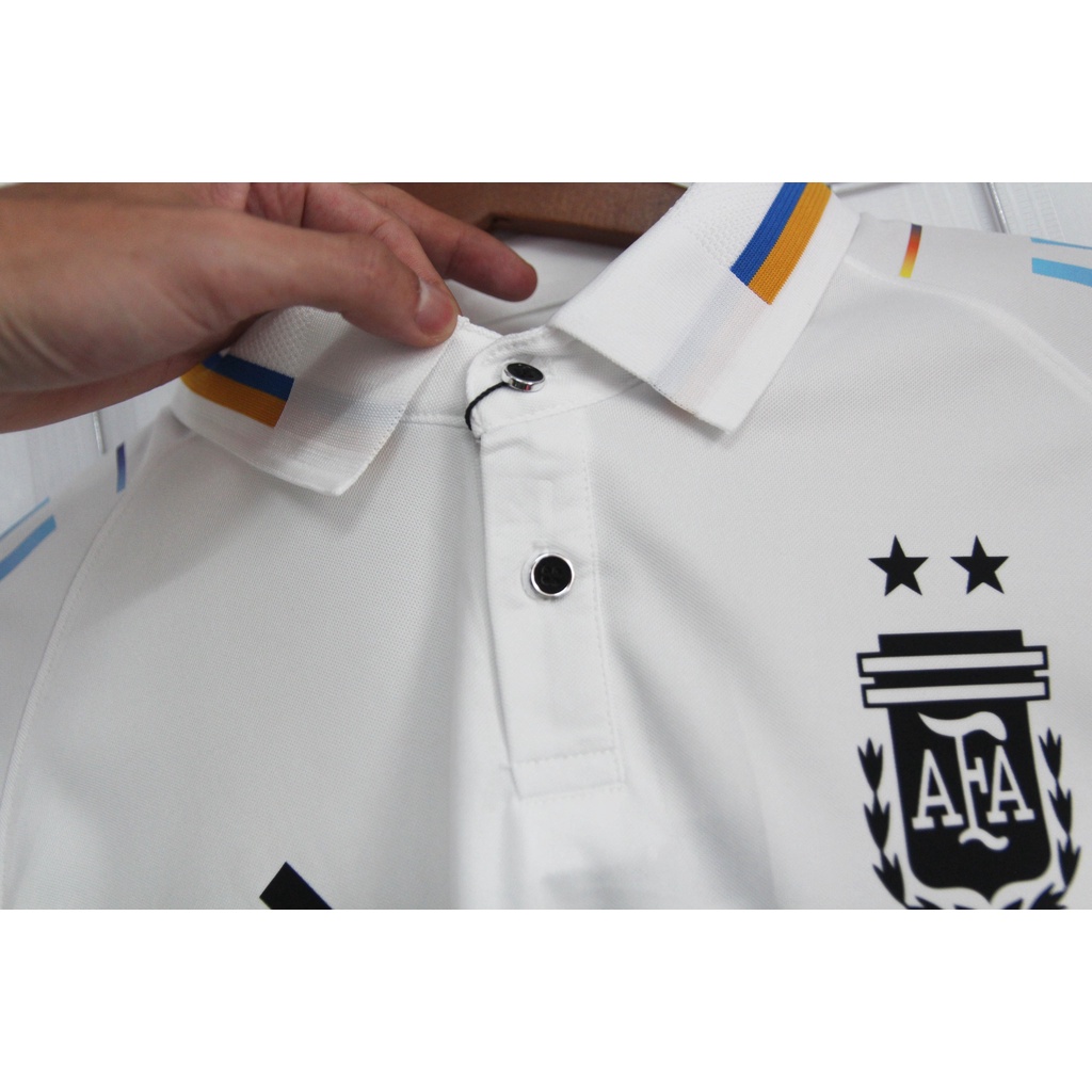 Áo polo Argentina Trắng Sắc Màu 2022-2023