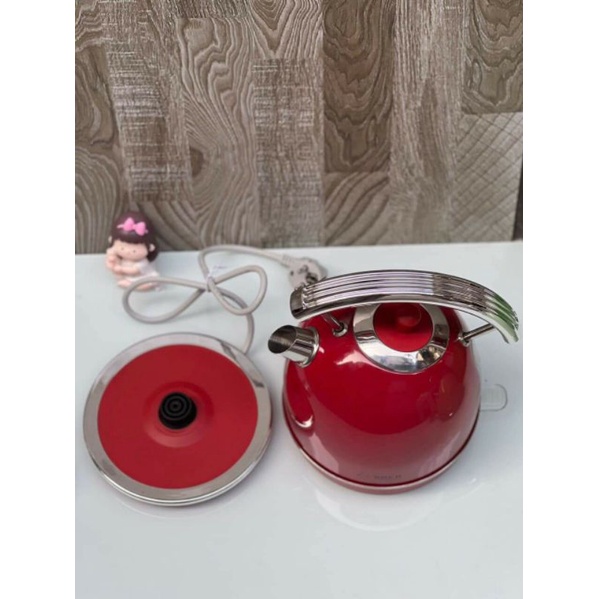 Ấm đun siêu tốc Arber  màu đỏ dung tích 1.8l bảo hành 12 tháng
