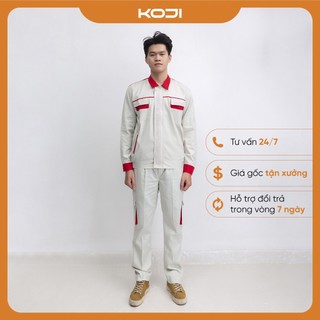 Bộ quần áo bảo hộ lao động KJ219 phối