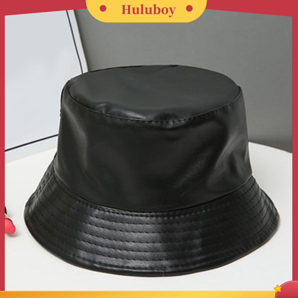 Mũ xô da giả màu trơn thời trang cho nữ