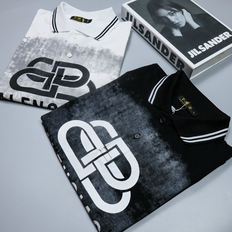 ÁO Thun NAM POLO tay ngắn loang in chữ PLTN