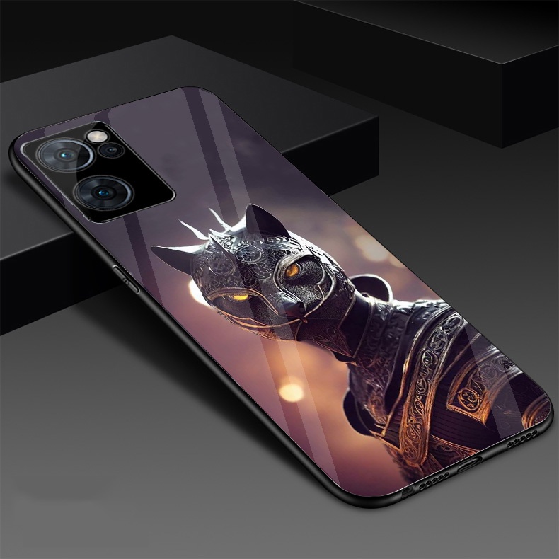 Ốp Lưng OPPO RENO 7 5G, RENO 7 PRO Mặt lưng kính cao cấp, thiết kế độc quyền 12 con giáp chiến binh