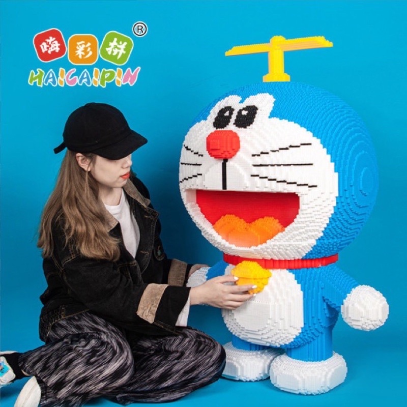 LEGO Mô Hình Cáo , Thỏ , Doraemon cao 1m, Mừng Năm Mơi
