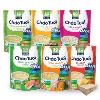 [CHÍNH HÃNG HÀNG CÔNG TY] Cháo tươi SG FOOD ăn dặm cho bé đủ vị KHÔNG CHẤT BẢO QUẢN