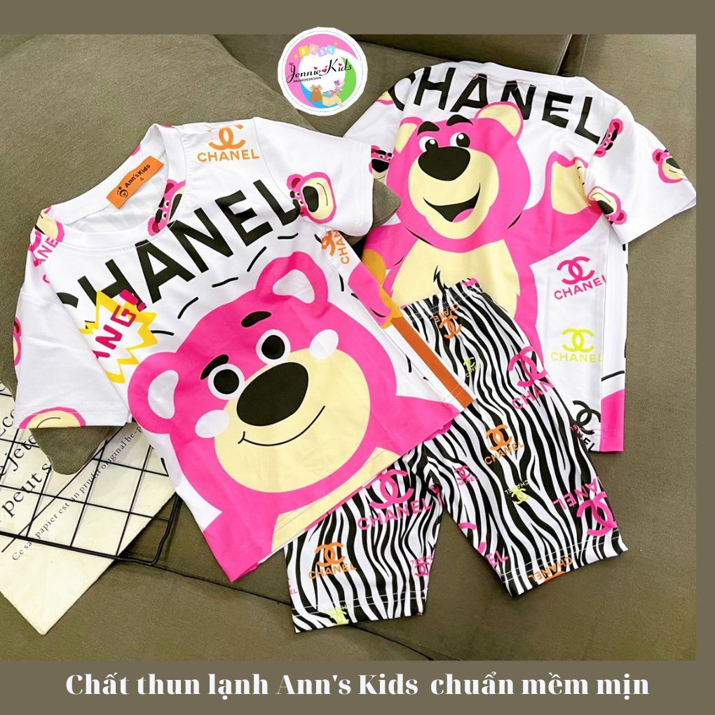 Đồ bộ ngố đùi bé gái size đại 20-45kg vải thun lạnh 3D Jennie kids J486