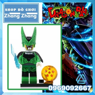 Đồ chơi Xếp hình Xên bọ hung - Perfect Cell trong Songoku Dragon Ball Z tặng kèm Ngọc Rồng Minifigures Kopf Kf374 Kf6030
