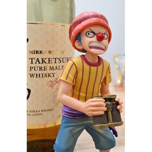 Mô hình One Piece - Shanks tóc đỏ và Hề Buggy DXF chính hãng