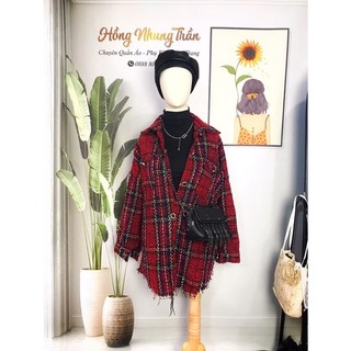 áo sơ mi dạ tweed cá tính