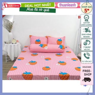 Ga giường drap thun chống thấm cho bé cotton Poly kích thước 1m6 x 2m, 1m8 x 2m dùng trực tiếp cho nệm dày 10cm