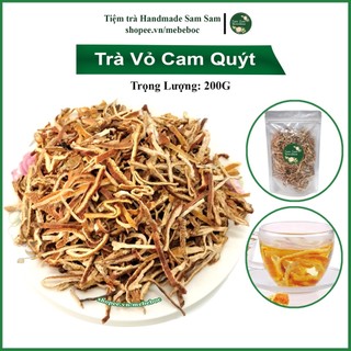 Trần bì sấy khô 200g giúp làm sạch đường ruột, hết chán ăn khó tiêu - vỏ cam quýt của tiệm trà samsam