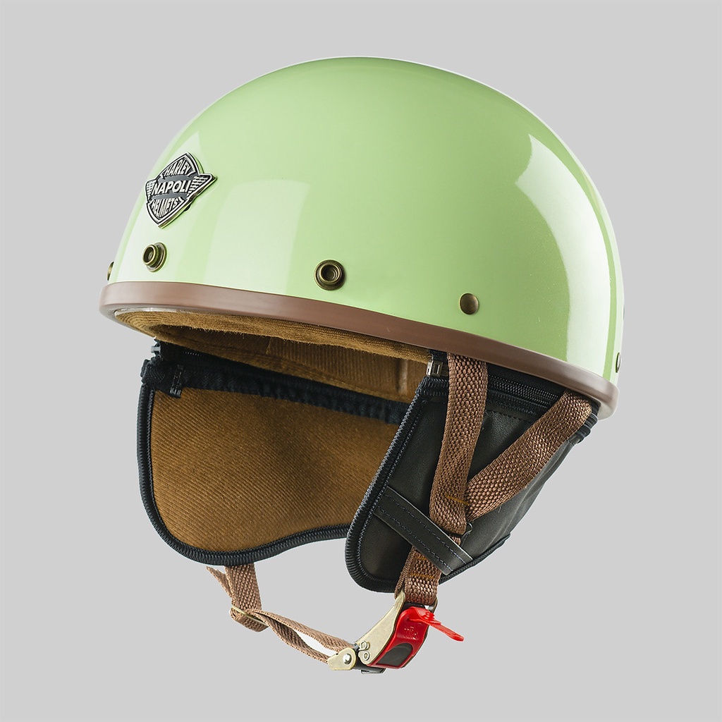 Mũ bảo hiểm 1/2 đầu Napoli Haley cao cấp Freesize 55-58 cm - Bảo hành 12 tháng