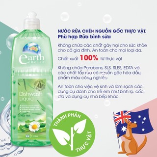 Nước rửa chén cao cấp EARTH CHOICE 1L
