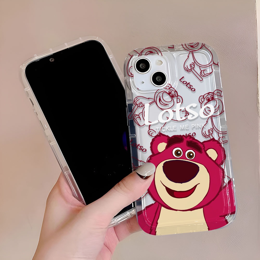Ốp Điện Thoại Tpu Viền Dẻo In Hình Lotso Đáng Yêu Cho iphone 14promax 11 13 12 7Plus 6 6s XR X XS Max