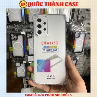 Ốp Lưng Samsung SM A33 5G / A53 5GDẻo Trong Suốt Chống Sốc Có Gù Bảo Vệ 4 Gốc-Quốc Thành Case