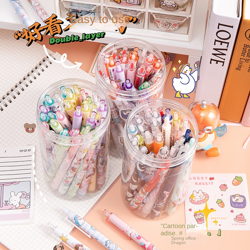 Set 30 Bút Bi Ngòi 0.5 In Họa Tiết Hoạt Hình Dễ Thương