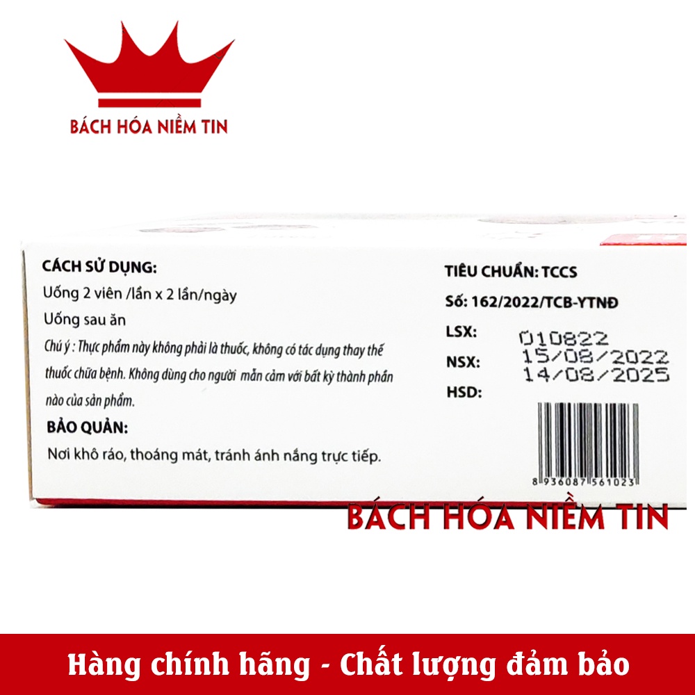 Viên uống Bổ Thần Kinh RH 15000Xtra bổ sung vitamin B1,B6, B12 và Magie giúp giảm đau dây thần kinh ngoại biên, đau vai