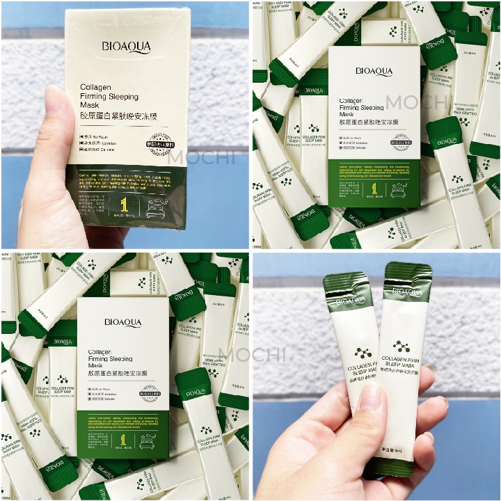 Mặt Nạ Ngủ Thạch BioAqua Nâng Cơ, Căng Bóng, Bổ Sung Collagen Cấp Nước Dưỡng Ẩm 4ml *20 Gói