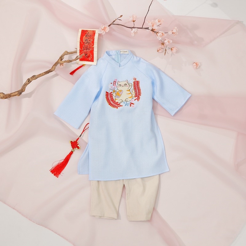 Bộ áo dài Tết cho bé trai (1-6 tuổi) PETIT MOMO H198
