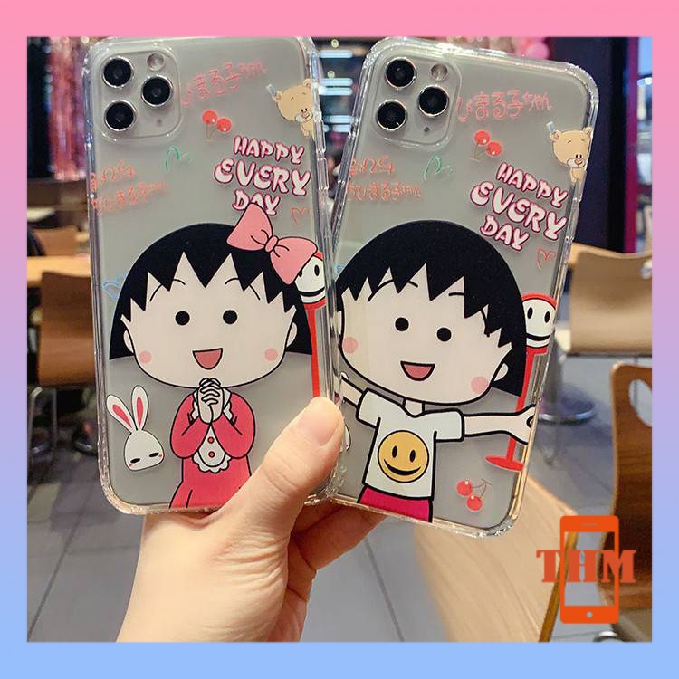 Ốp Điện Thoại Trong Suốt Hình Maruko Cho iPhone 6 / 6plus / 6s / 6splus / 7 / 7plus / 8 / 8plus / x / xr / xs / 11 / 12 / 13 / pro / max / plus / promax / 732