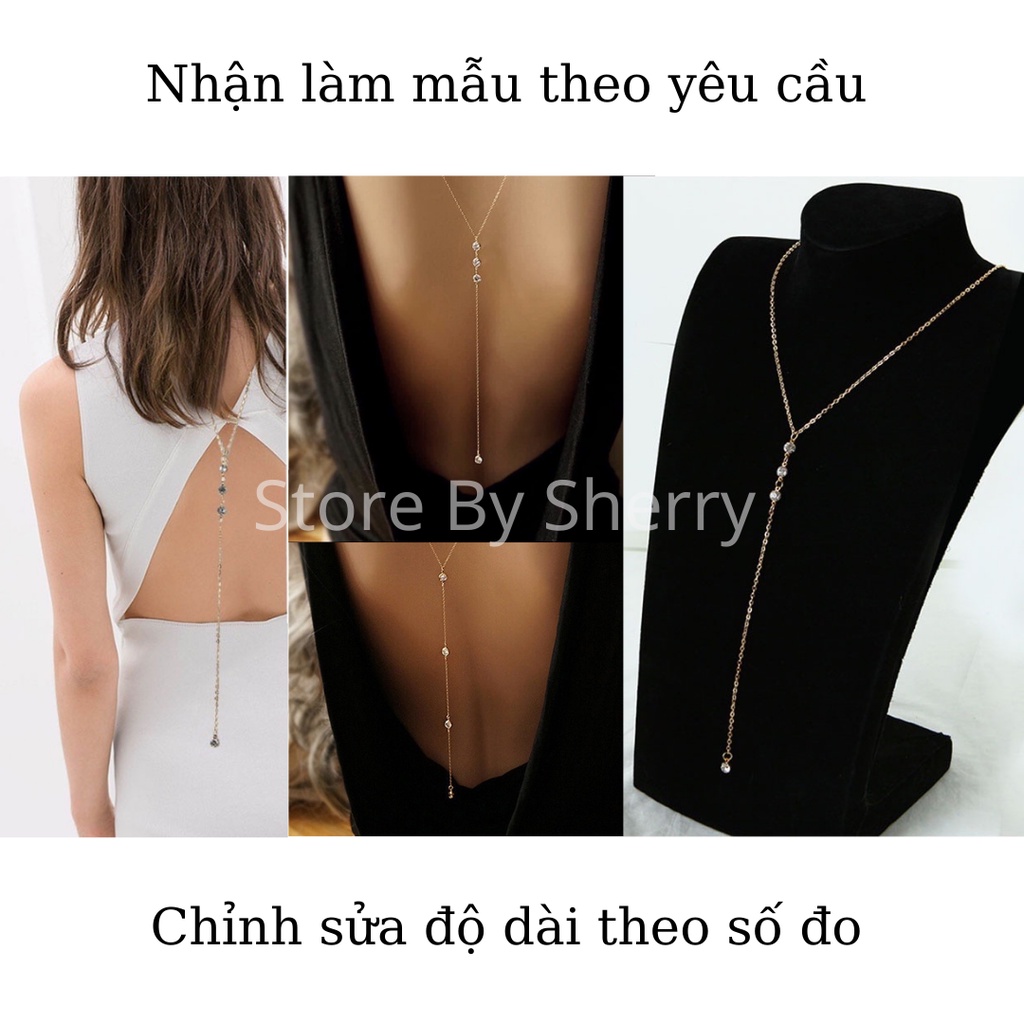 Tổng hợp các mẫu dây chuyền cho lưng, dây đeo cơ thể. Body chain