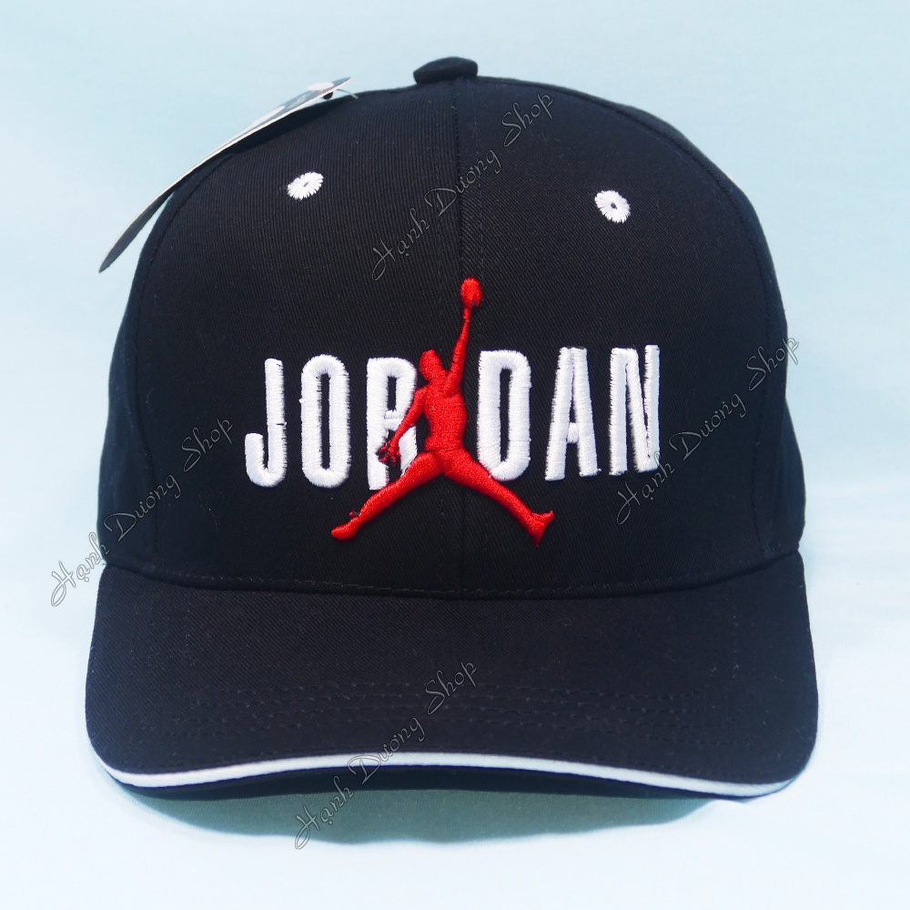 Nón kết nam nữ mũ lưỡi trai JD thêu hình người tập thể thao chất liệu vải kaki thoáng mát, có khóa gài cao cấp