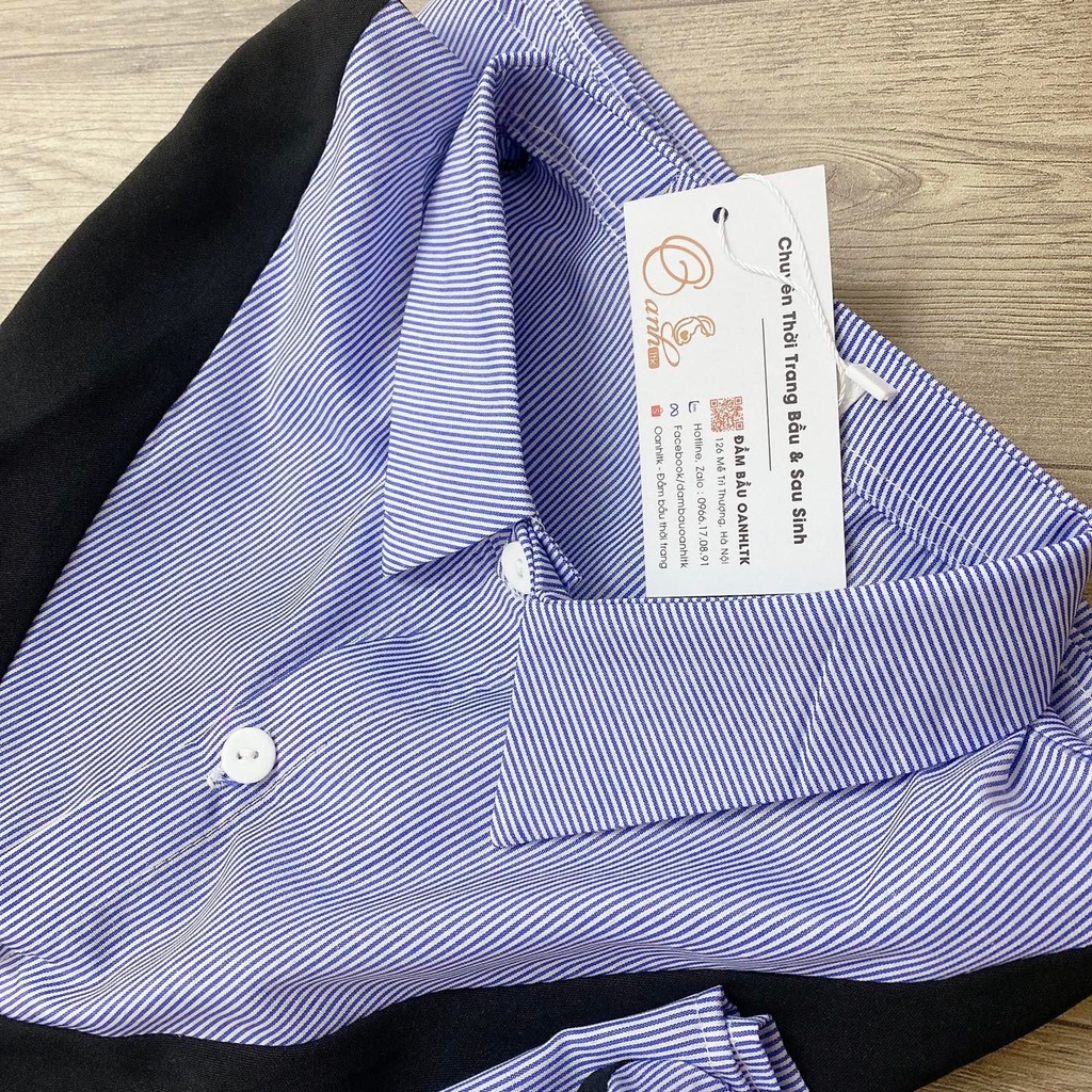 Áo bầu bigsize - Quần áo bầu ngắn tay công sở có sẵn tại shop Oanhltk