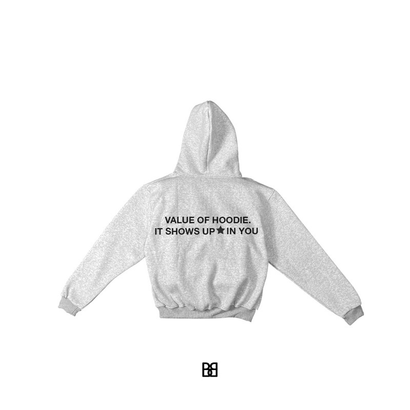 Áo Hoodie Baravas Form Boxy/ Gray - Version Premium | BigBuy360 - bigbuy360.vn