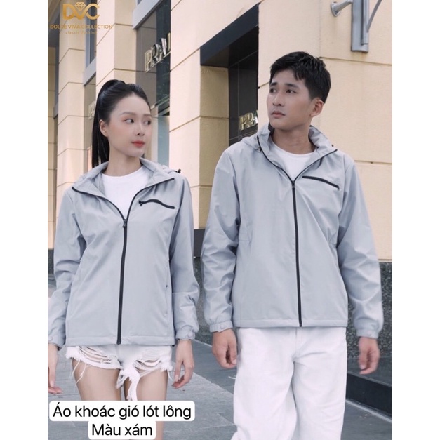 Áo khoác gió lót lông siêu ấm dành cho nam và nữ