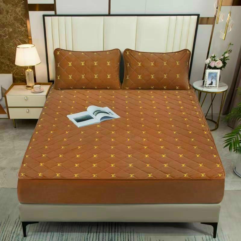 Bộ Ga Trần Bông + 2 Vỏ Gối Trần Bông Cotton Poly Dầy Dặn Cực Ấm