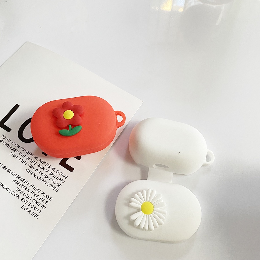 Vỏ Silicon Hình Hoa Cúc Bảo Vệ Hộp Sạc Tai Nghe Sony WF-C500 Sony C500